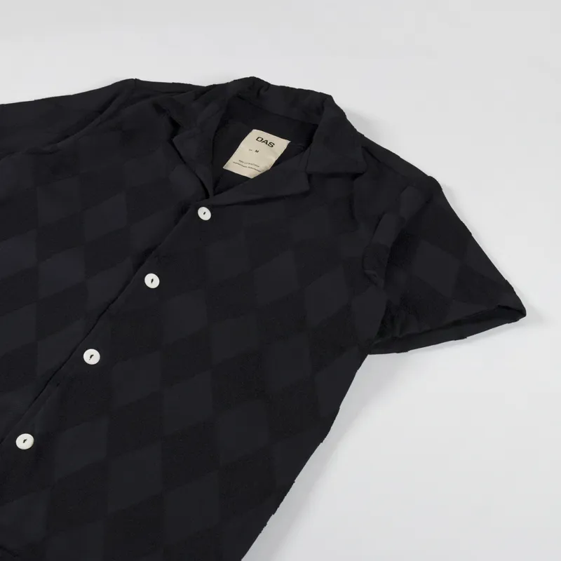 Oas Diamond Terry Shirt Black-1