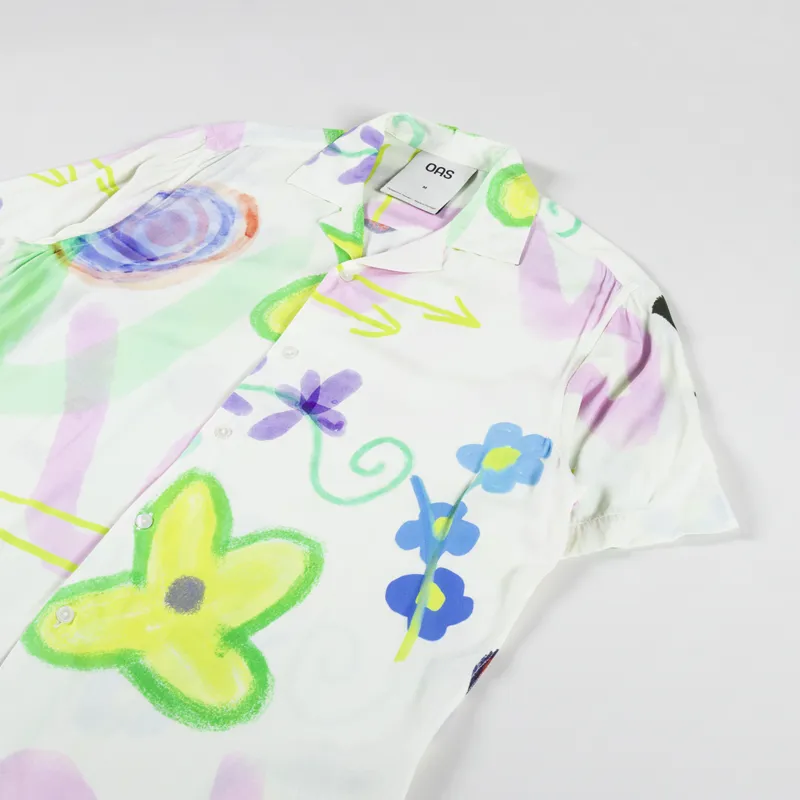 Oas Flower Shop Viscose Shirt Multi-1