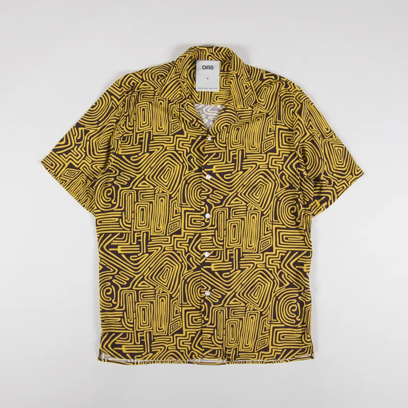 Oas Tawny Golconda Viscose Shirt Yellow