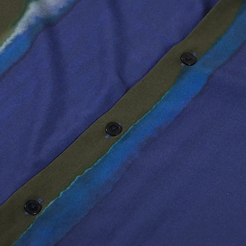Oas Murky Mist Viscose Shirt Blue-2
