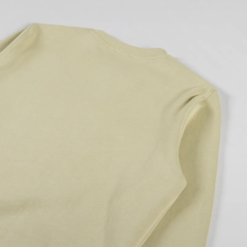 Armor Lux Organic Logo Crew Sweat Pale Olive Heritage-3