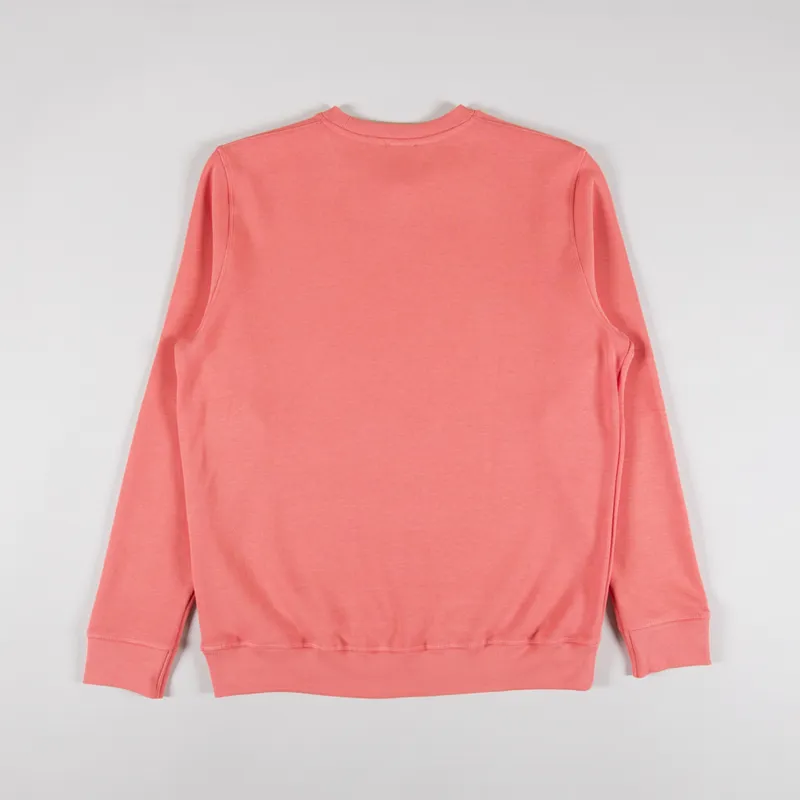 Armor Lux Organic Logo Crew Sweat Coral -1