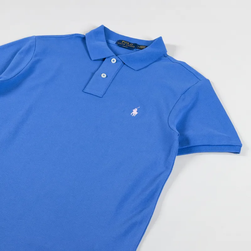 Polo Ralph Lauren Mesh Polo Shirt New England Blue-1