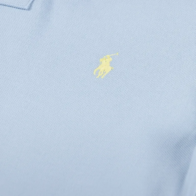 Polo Ralph Lauren Mesh Polo Shirt Alpine Blue-2