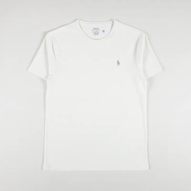 Polo Ralph Lauren Custom Slim Fit T Shirt Parchment Cream