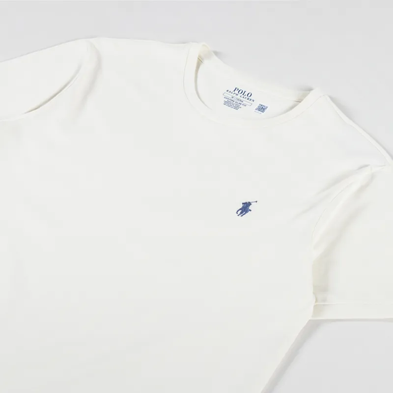 Polo Ralph Lauren Custom Slim Fit T Shirt Cream-1