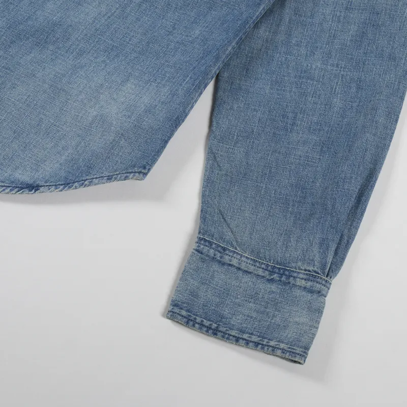 Polo Ralph Lauren Denim Western Shirt Blue-6