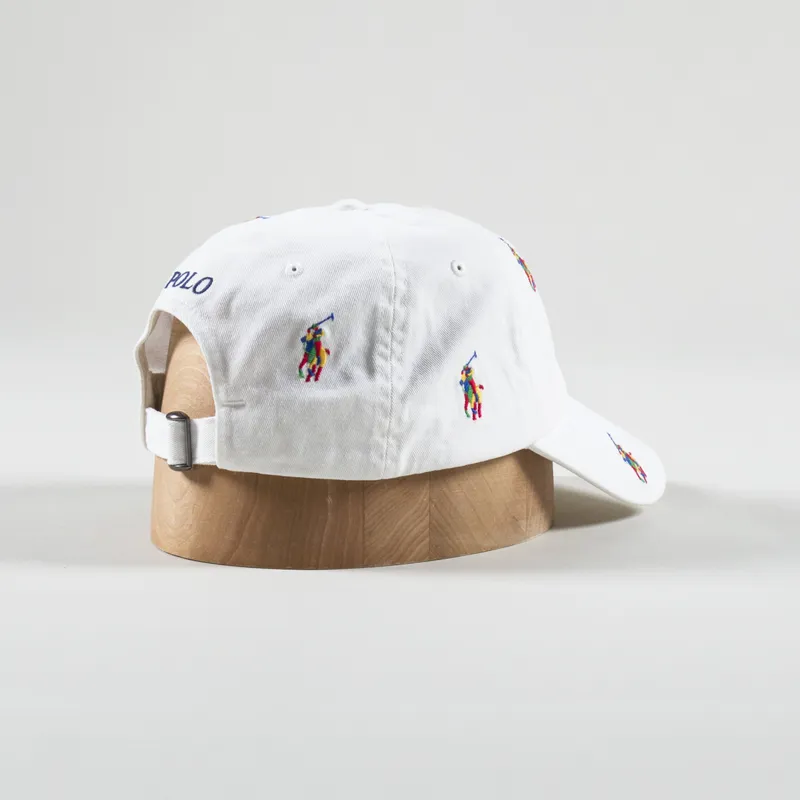 Polo Ralph Lauren All Over Pony Baseball Cap White-2