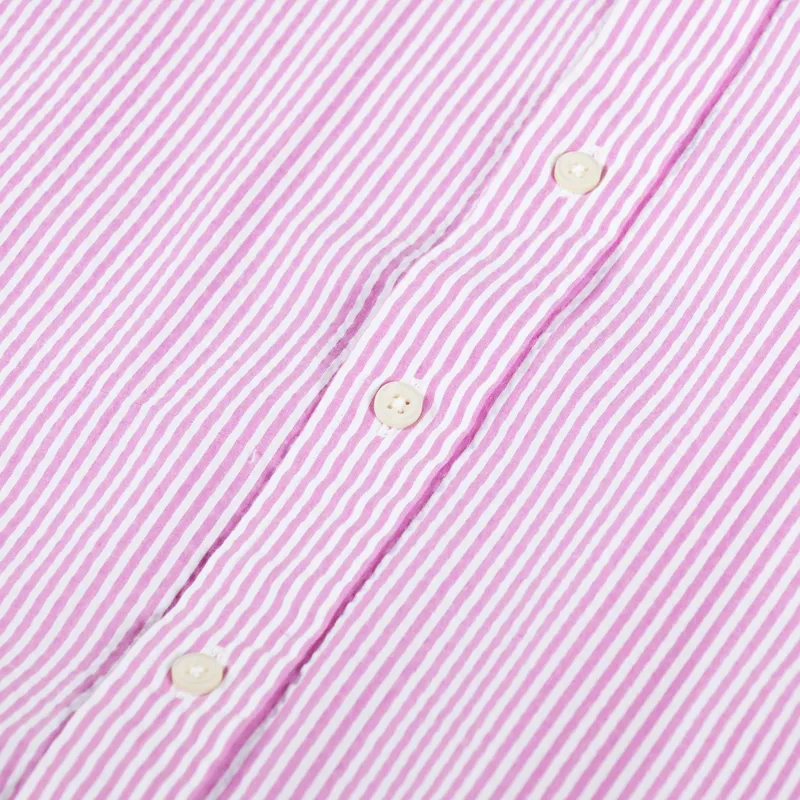 Polo Ralph Lauren Striped Seersucker Shirt Rose White-3