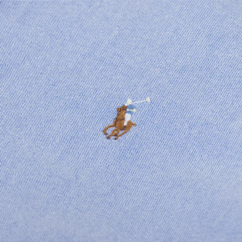 Polo Ralph Lauren Oxford Short Sleeve Shirt Blue-5