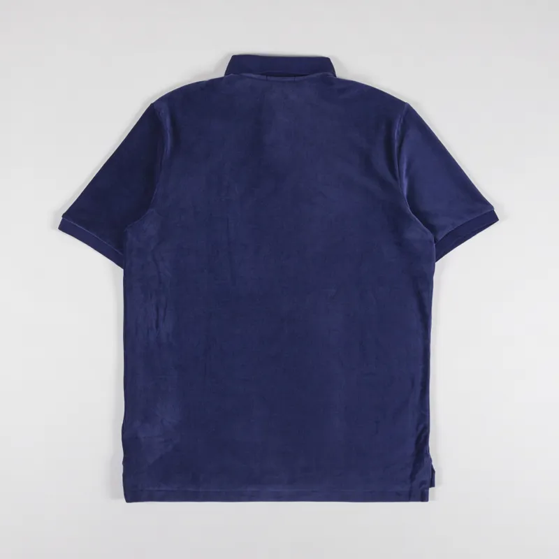 Polo Ralph Lauren Knit Corduroy Polo Shirt Newport Navy-1