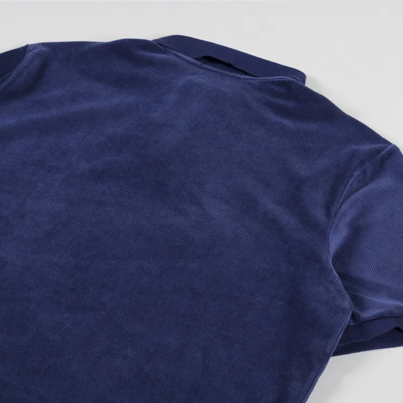 Polo Ralph Lauren Knit Corduroy Polo Shirt Newport Navy-3