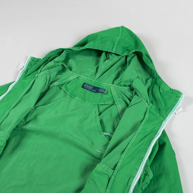 Polo Ralph Lauren Garment Dyed Twill Hooded Jacket Green-4