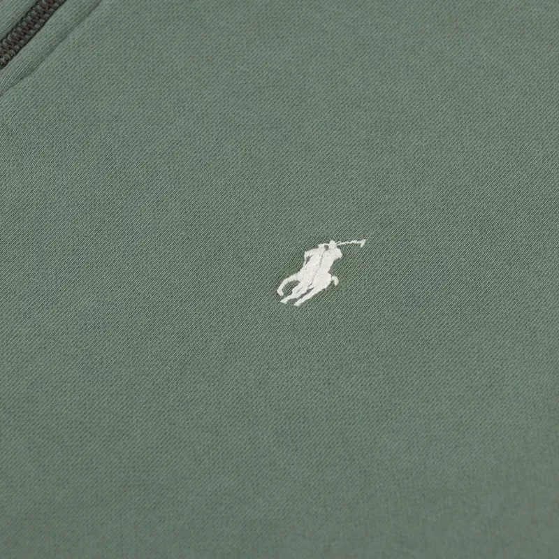 Polo Ralph Lauren Loopback Quarter Zip Sweatshirt Green-4
