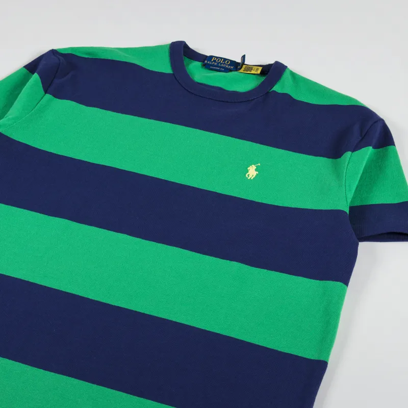 Polo Ralph Lauren Bold Stripe T Shirt Blue Green-1