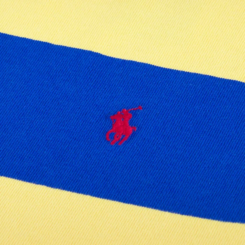 Polo Ralph Lauren Bold Stripe T Shirt Yellow Blue-2