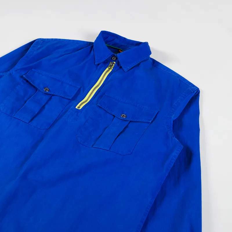 Polo Ralph Lauren Twill Popover Workshirt Blue Saturn-2