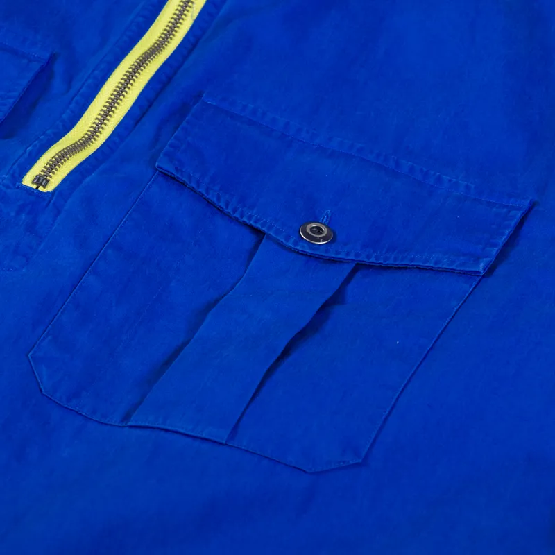 Polo Ralph Lauren Twill Popover Workshirt Blue Saturn-8