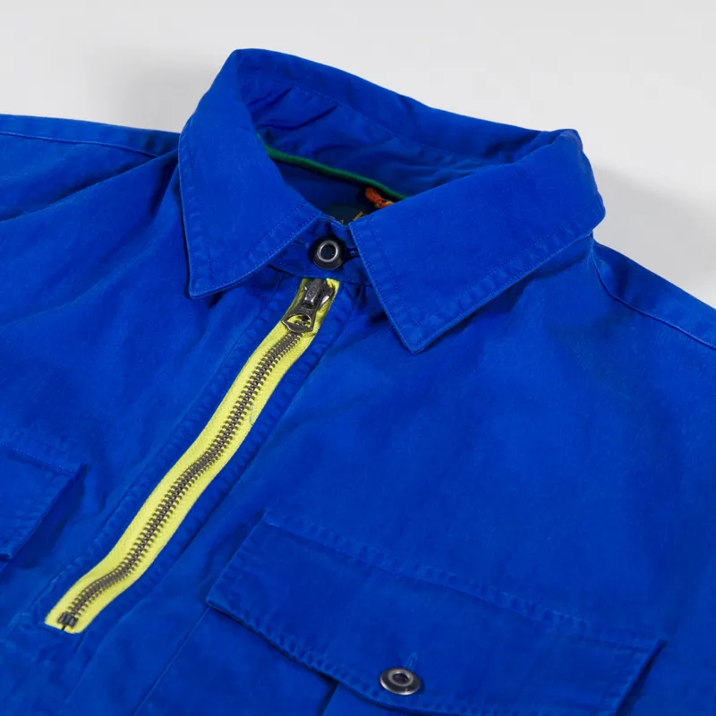 Polo Ralph Lauren Twill Popover Workshirt Blue Saturn-4