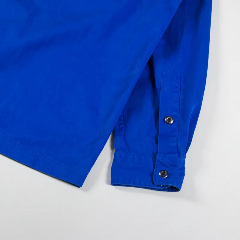 Polo Ralph Lauren Twill Popover Workshirt Blue Saturn-7
