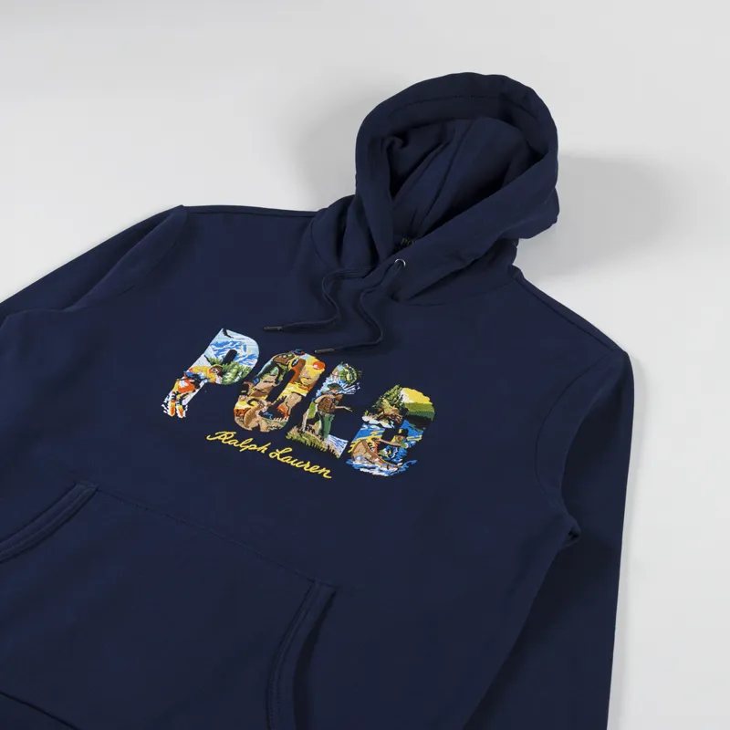Polo Ralph Lauren Logo Embroidery Hoodie Navy-2
