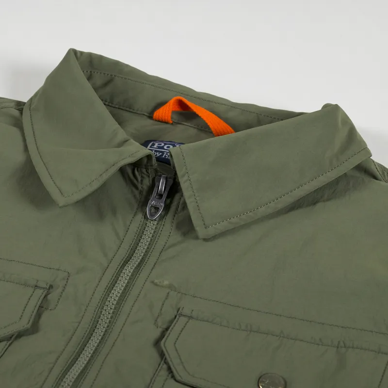 Polo Ralph Lauren Water-Repellent Shirt Jacket Sage Green-6