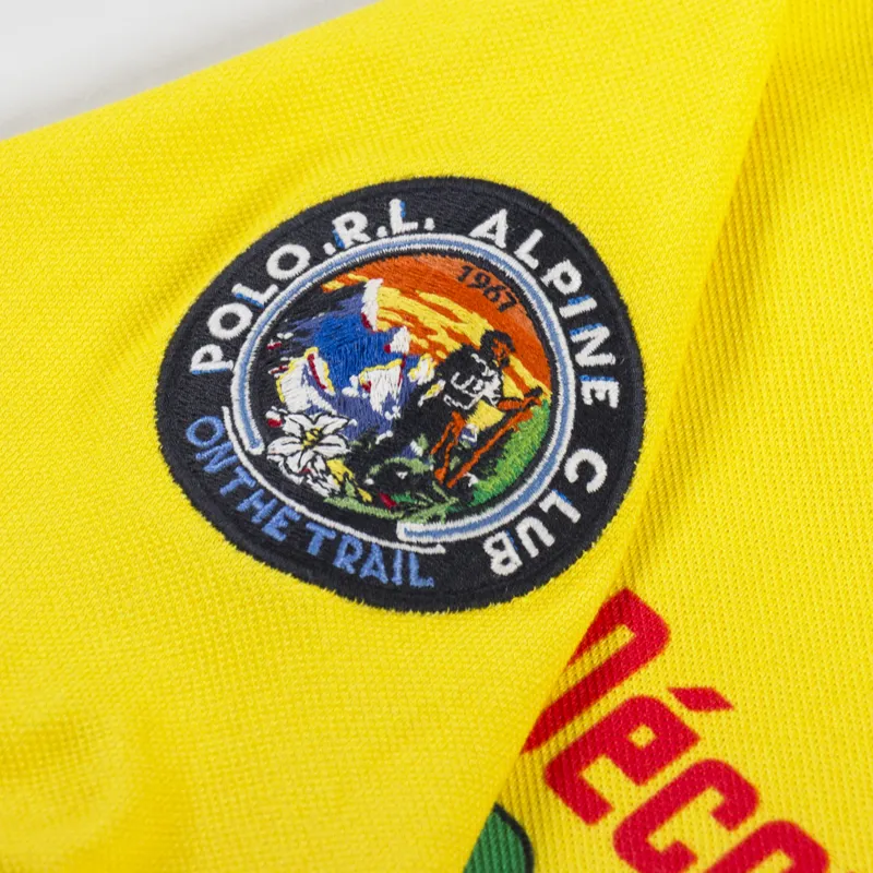 Polo Ralph Lauren Mesh Graphic Polo Shirt Canary Yellow Poster Print-5