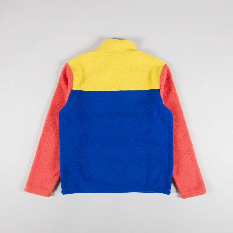Polo Ralph Lauren Colour-Blocked Fleece Pullover Canary Yellow Multi-1