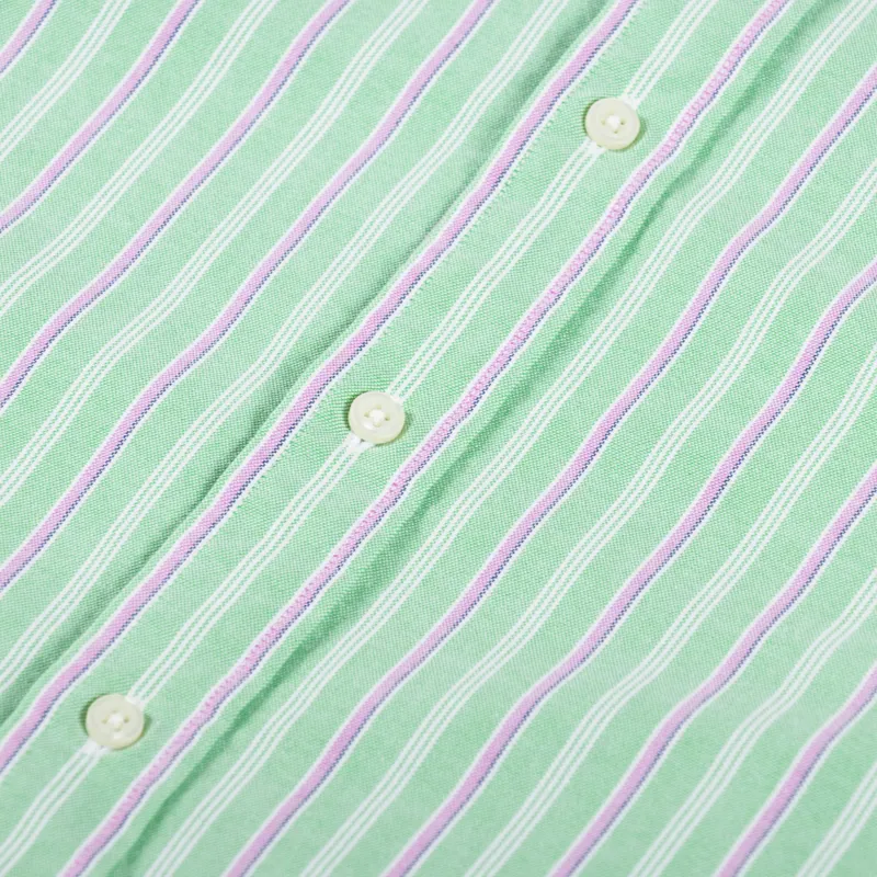 Polo Ralph Lauren Striped Oxford Shirt Green Pink Multi-7