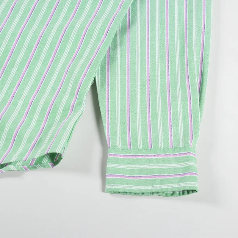 Polo Ralph Lauren Striped Oxford Shirt Green Pink Multi-4