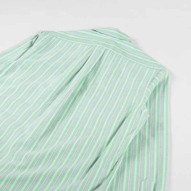 Polo Ralph Lauren Striped Oxford Shirt Green Pink Multi-3