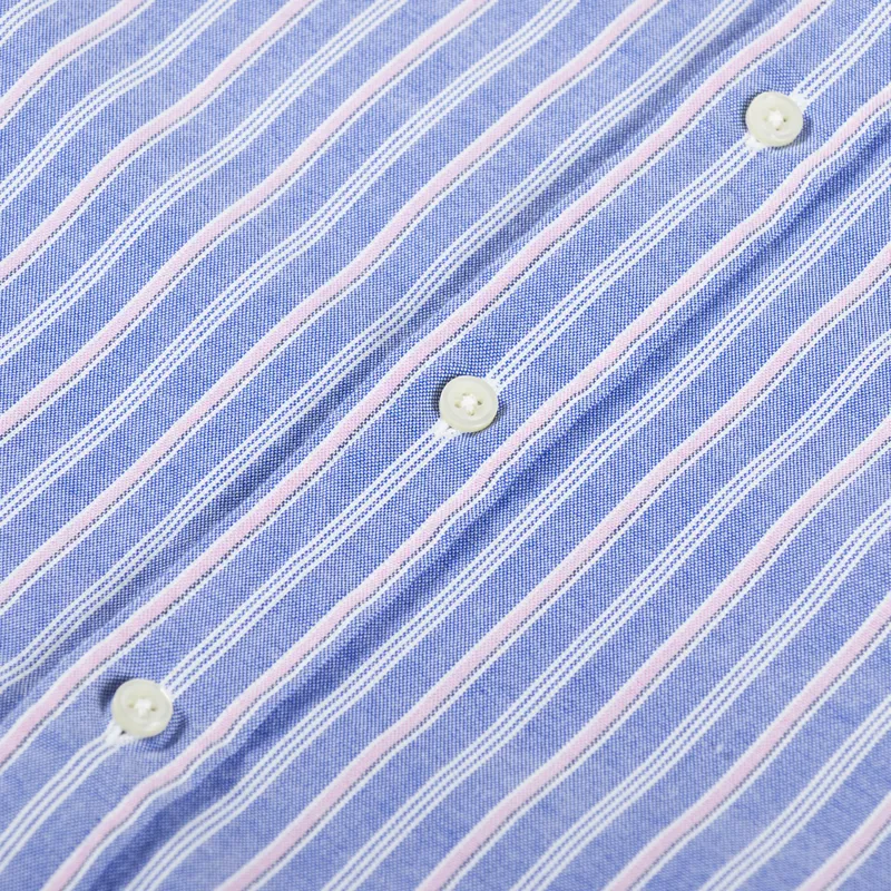 Polo Ralph Lauren Striped Oxford Shirt Blue Pink Multi-7
