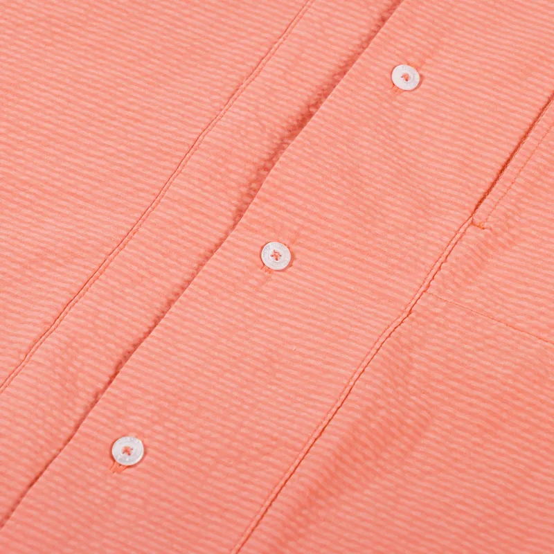 Armor Lux MC Comfort Shirt Coral Seersucker-2