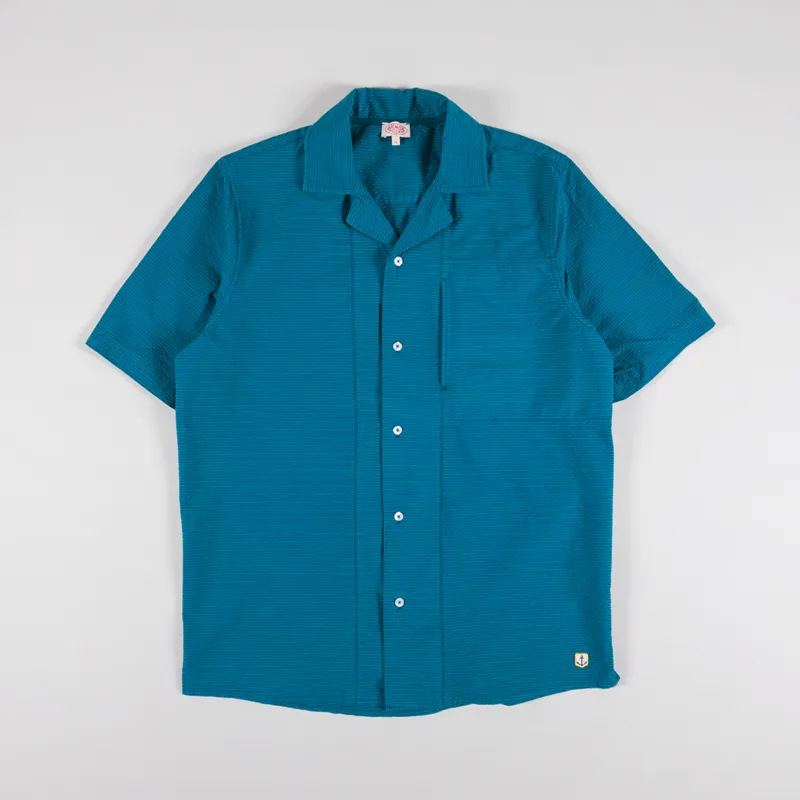Armor Lux MC Comfort Shirt Deep Lagoon