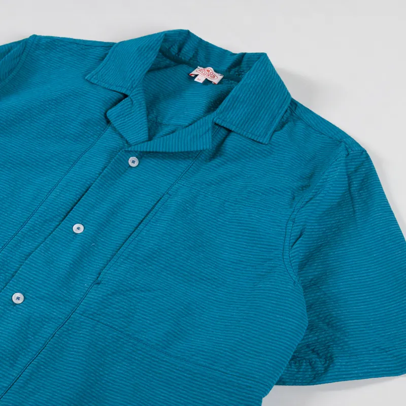 Armor Lux MC Comfort Shirt Deep Lagoon-2