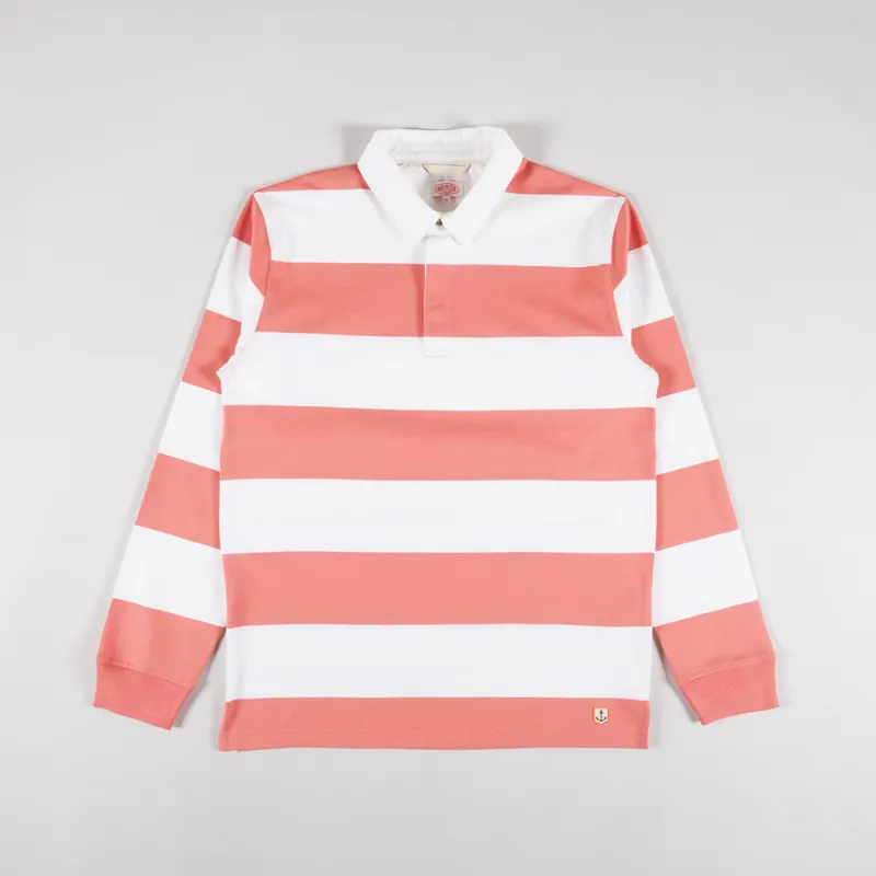 Armor Lux ML Heritage Polo Shirt Milk Coral