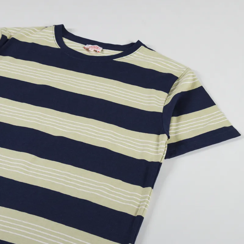 Armor Lux MC Heritage T Shirt Marine Pale Olive Nature-1