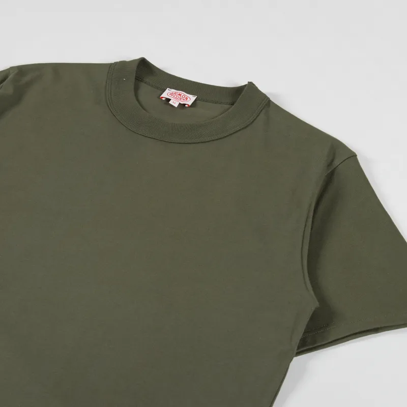 Armor Lux Organic Heritage T Shirt Army-1
