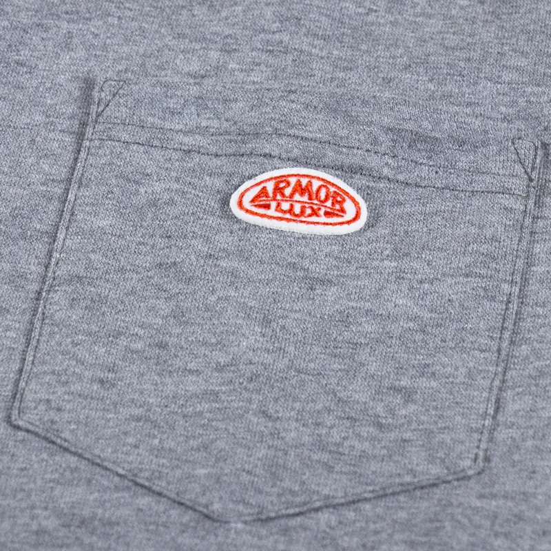 Armor Lux Heritage Pocket T Shirt Misty Grey-2