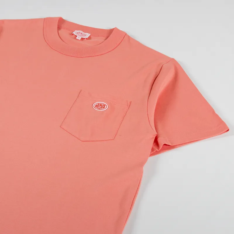 Armor Lux Heritage Pocket T Shirt Coral-1