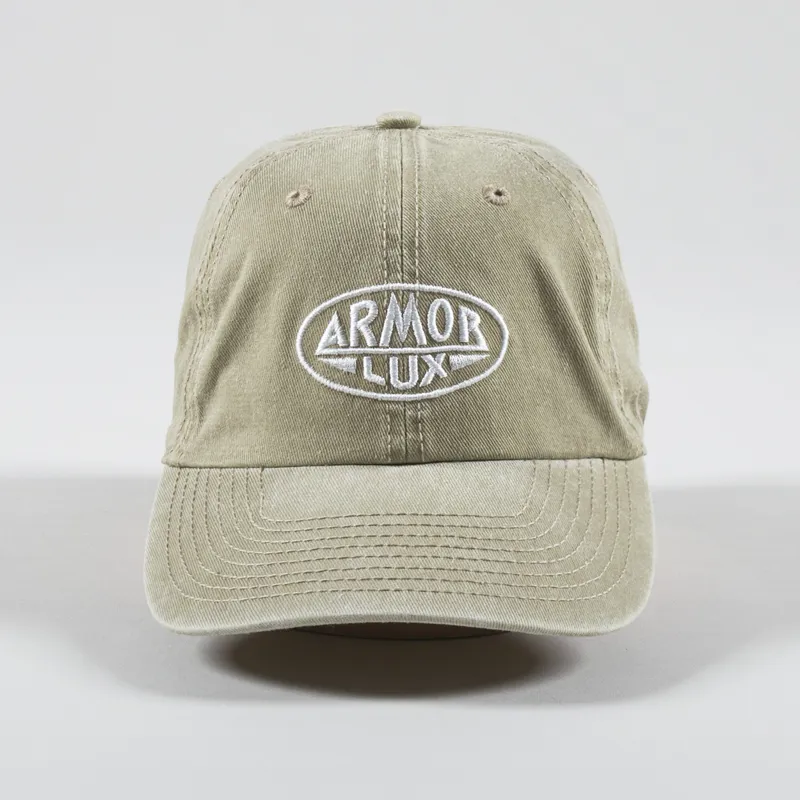 Armor Lux Embroidered Cap Pale Olive-1