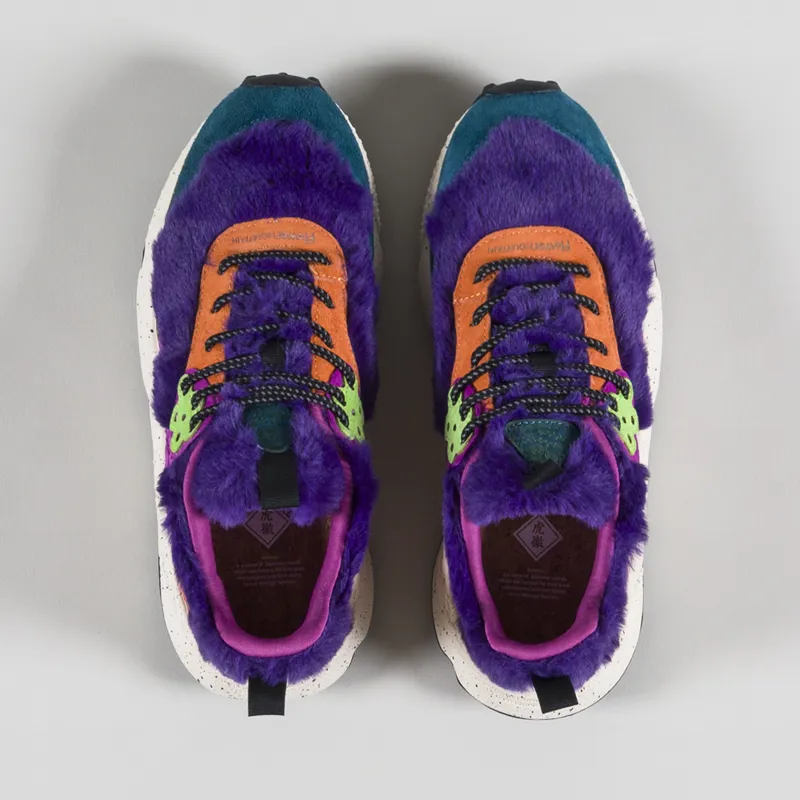 Flower Mountain Womens Kotetsu Shoes Fur Petrol Navy-4