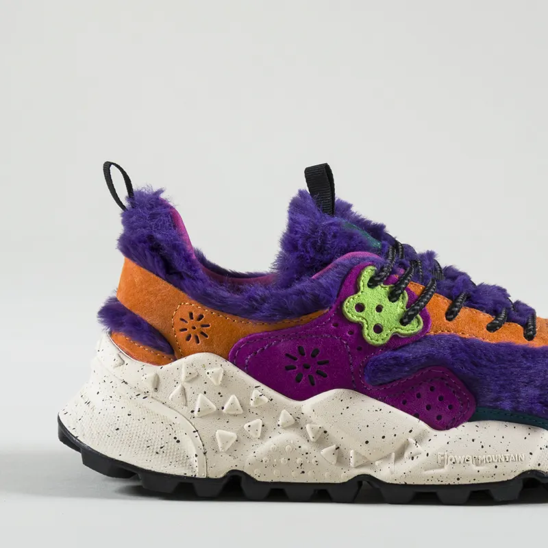 Flower Mountain Womens Kotetsu Shoes Fur Petrol Navy-5