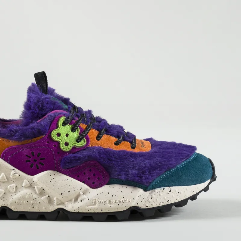 Flower Mountain Womens Kotetsu Shoes Fur Petrol Navy-6