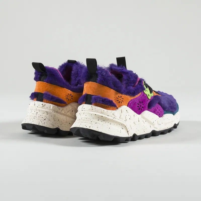 Flower Mountain Womens Kotetsu Shoes Fur Petrol Navy-1