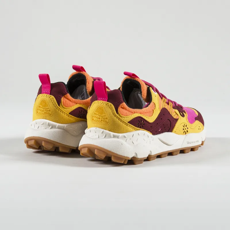 Flower Mountain Womens Yamano 3 Shoes Fleece Fuchsia Orange-1