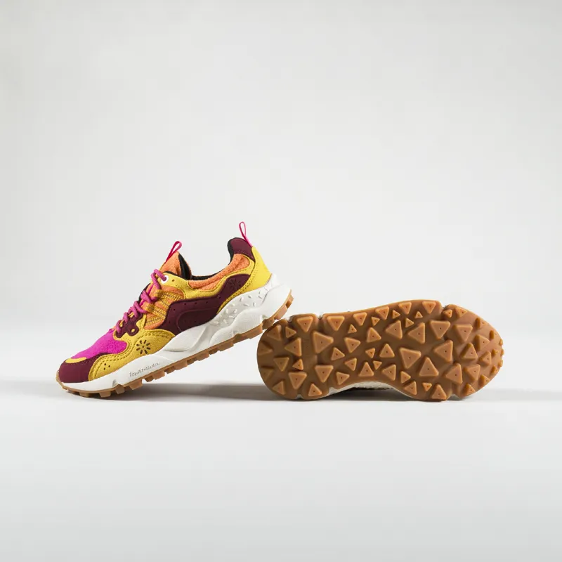 Flower Mountain Womens Yamano 3 Shoes Fleece Fuchsia Orange-3