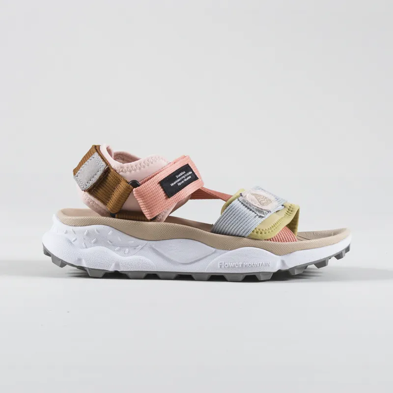 Flower Mountain Womens Nazca 2 Sandals Taupe Salmon-2