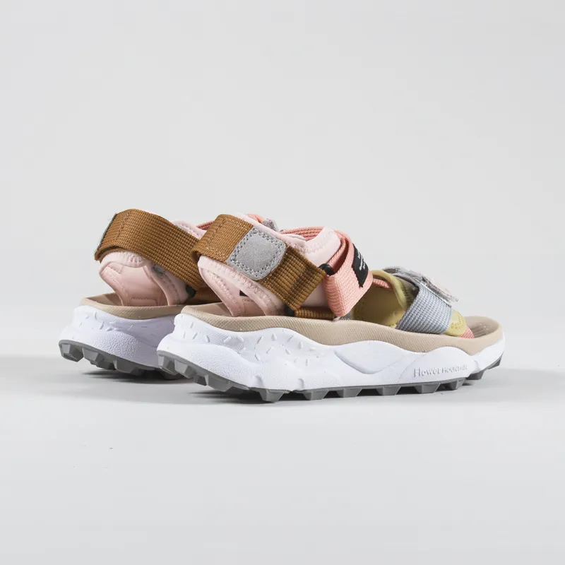 Flower Mountain Womens Nazca 2 Sandals Taupe Salmon-1