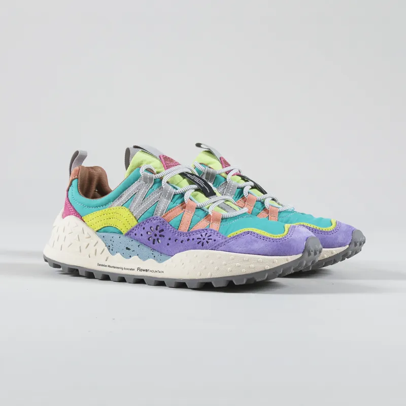 Flower Mountain Womens Washi Shoes Lilac Green